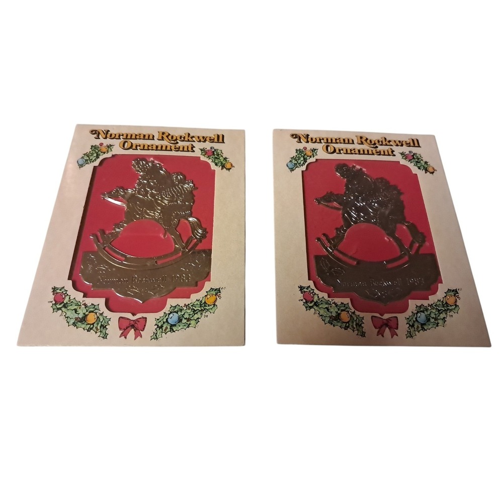 1983 Norman Rockwell McDonald's Coca-Cola Rocking Horse Christmas Ornament... 2